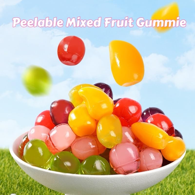 2-Pack Assorted Fruit Gummies – 1 Bag Juicy-Filled Candy +
