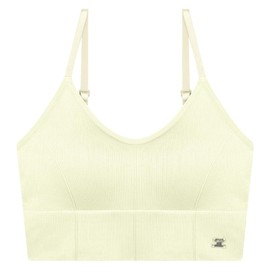 DOROSIWA Full Shot Bra Volume Up Support, Daily, Sports, Comfortable, Wireless, Full-Coverage, No Underwire, Push Up (Cream (Ivory), XL, 80-85)