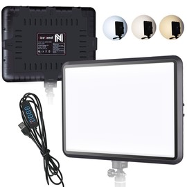 LED Video Light, NiceVeedi Photography Lighting, 2800-6500K Dimmable Studio Light, Stream Light for Video Recording, Game Streaming, YouTube Visit The NiceVeedi Store