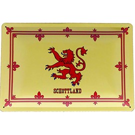Tin Sign Tin Sign 20 x 30 Scotland Flag Royal Banner of Scotland Lion Rampant of Scottish Kings Highlands Coat of Arms