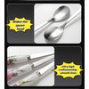 4-in-1 Stainless Steel & Ceramic Coffee Spoon Set - Elegant