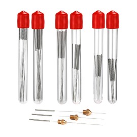 3D Printer Nozzle Cleaning Needles,3D Printer Nozzle Cleaning Kit, Stainless Steel 3D Printing Nozzle Needles,3D Printing Nozzle Needles 3D Printer Nozzle Cleaning Needles,0.15/0.2/0.25/0.3/0.35/0.4mm