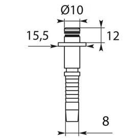 cyclingcolors Washing Tip Pipe End Pressure Washer Coupling Screw Connection Adapter Quick Connector DN08 Diameter 10 mm