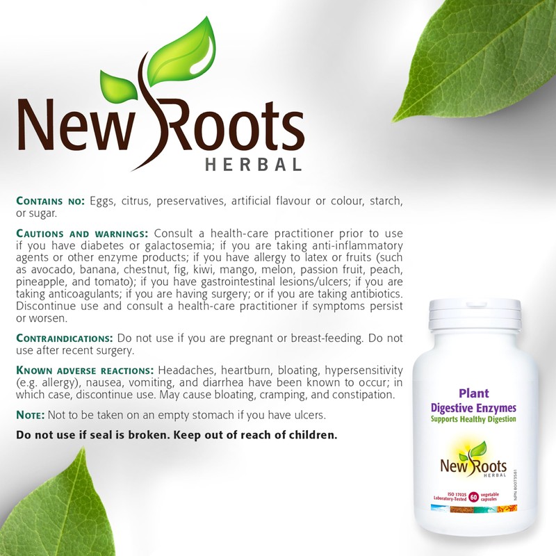 NEW ROOTS HERBAL New Roots Herbal Plant Digestive Enzymes 60