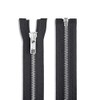 chamarra de aluminio de 61 cm con cierre negra de
