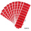 RLSYM Tamper Evident Security Labels 1 x 3 Inch Red