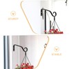 Parliky Metal Hook for Hanging Baskets Wall-Mounted Planter Bracket and