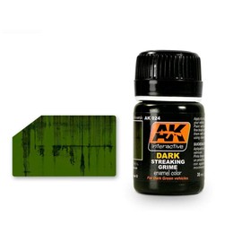 AK Weathering AK024 Streaking Grime for Dark Vehicles (35ml)