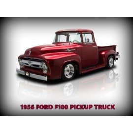 1956 Ford F100 Pickup Truck NEW Metal Sign: Pristine Hot Rod Resto - Large Size