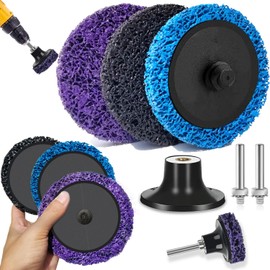 GUOSIYAO Disc Grinding Disc 20 Pieces 50 mm Coarse Cleaning Disc, Drill Grinding Disc, Cleaning Disc Set for Angle Grinder of Paint, Rust Welds Oxidation Cleaning & Removal