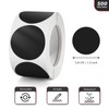 Round Stickers Black 38 mm Circle Labels Colour Coding Dot