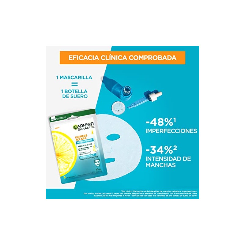 Garnier Express Aclara Mascarilla Anti Acné 23g