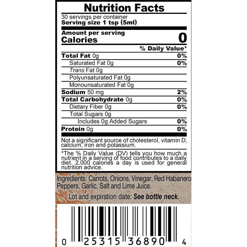 Marie Sharp’s Garlic Habanero Pepper Sauce, 5 oz – Bold