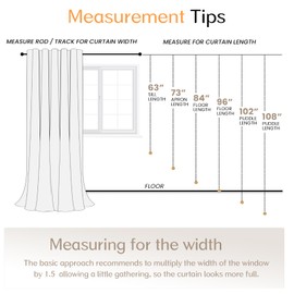 Dreaming Casa 100% Blackout Curtains 84 Inches Long, Linen Textured Window Treatment Rod Pocket & Back Tab Curtain Drapes for Bedroom Living Room Divider, 2 Panels, 52" W x 84" L, Black