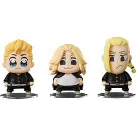Tokyo Revengers Deformed Figure, Hanagaki Budo, Manjiro Sano, Ken Ryuguji, Bukubu Ver. Non-scale, Plastic, Pre-painted Complete Figure, Box of 3