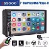 ESSGOO 7" Car Stereo Wireless Apple Carplay Radio Bluetooth 2