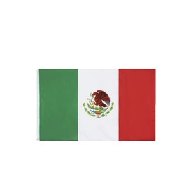 Stormflag Mexico Flagges (90 cm x 150 cm) Polyester Pongee 90 g with Eyelets Stitched with Double Needle