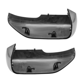 Gloss Black Side Mirror Cover Cap For 2020-2025 Ford Explorer W/Turn Signal Lamp