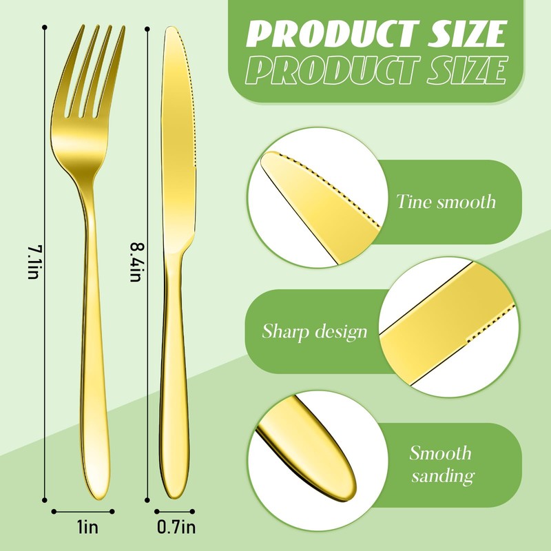 Nuenen 150 Pcs Stainless Steel Set Include 75 Dinner Forks