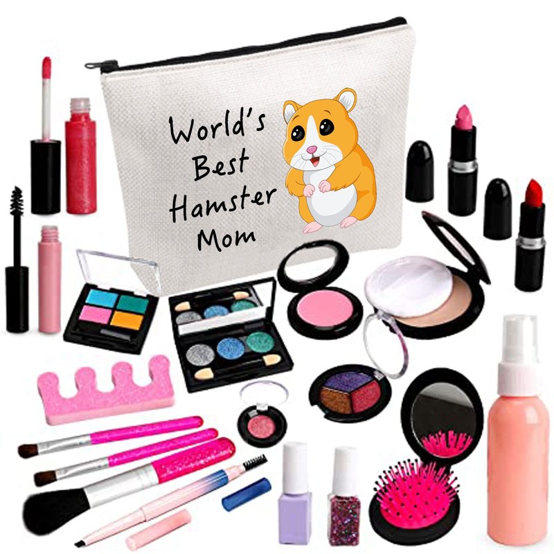 PLITI Hamster Makeup Bag World's Best Hamster Mom Hamster Lover