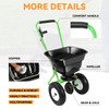 Auto Dynasty Walk-Behind Broadcast Spreader, 80LBS Capacity Fertilizer Spreader for
