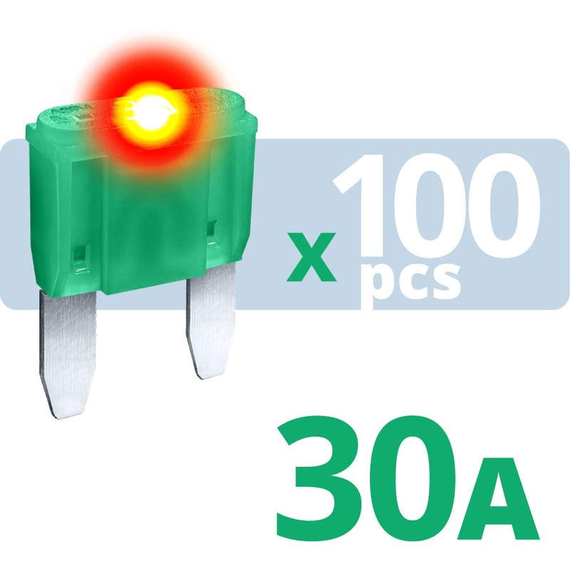 CARAX Glow Fuse – Premium Fuse Mini Blade – 30A