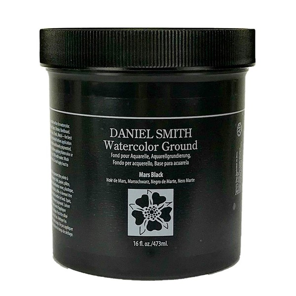 Daniel Smith Watercolor Ground 16oz Jar, Mars Black, 284055006, 1-Pint