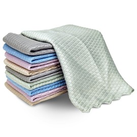 ZHJISHGUO 10 Pcs Extra Soft Microfiber Cleaning Cloths – High-Absorbency, Quick-Drying, and Non-Scratch for Electronics, Glass, Windshields, and Kitchen Appliances