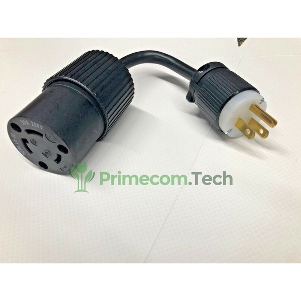NEMA 5-15 Plug to Nema L6-30 plug ADAPTER Nema L6-30R 220V to 5-15P 110Volt