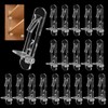 Sopoloray 20Pcs Plastic Locking Shelf Support Pegs 5mm Peg x