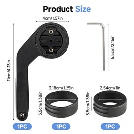 Arvoni Bicycle Mount Compatible with Garmin Edge, GPS Bicycle Computer Mount, Road Bike Mount for Garmin Edge 1000 840 830 810 800 530 540 520 510 500 200, for Bicycle Handlebars 25.4 mm and 31.8 mm