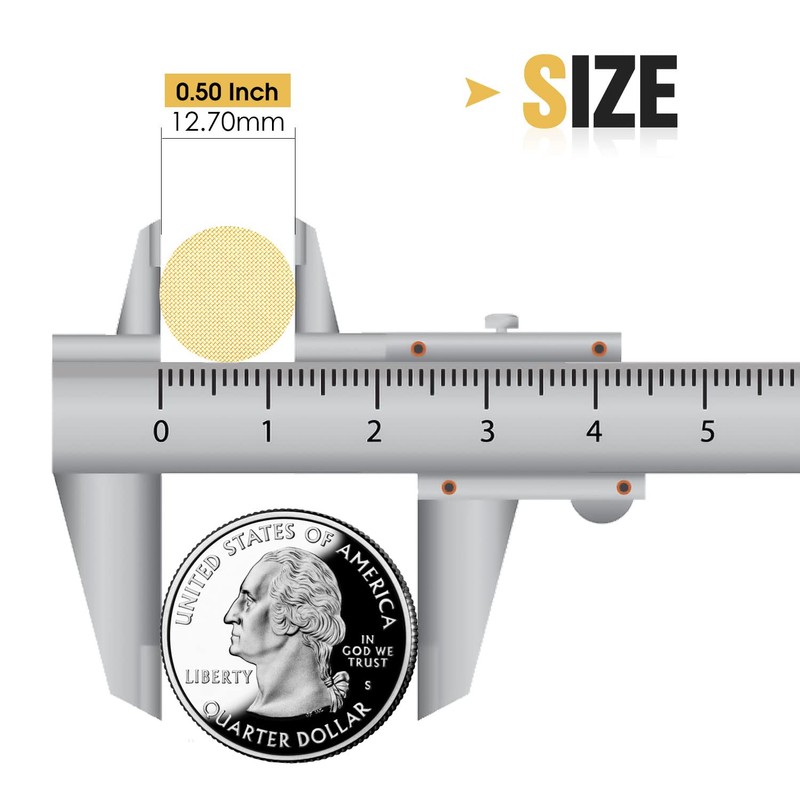 Pipe Screens 120pcs 1/2 Inch 12.7mm Brass Pipe Screen, 0.5