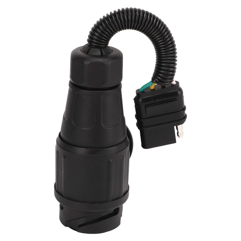 Trailer Plug Adapter 13 Way Round to 4 Way Flat