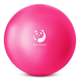 Slim Panda Pilates Ball, 9 Inch Small Exercise Ball, Therapy Ball, Core Ball, Mini Yoga Ball for Pilates, Balance, Stability, Workout, Core Training and Physical Therapy