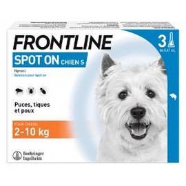 Frontline Spot-On Dog S (2-10 kg) 3 Pipettes