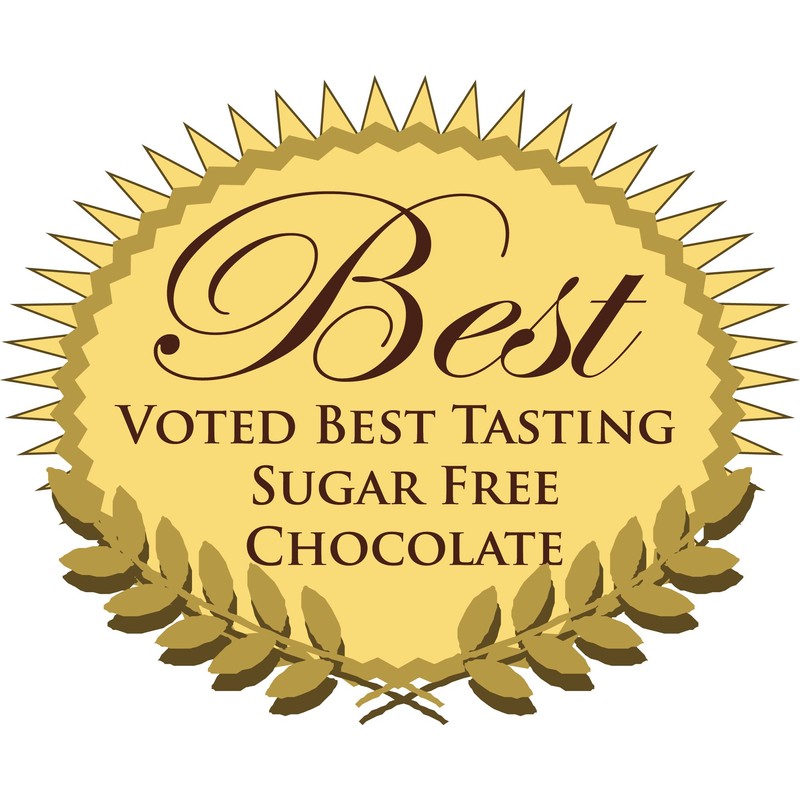 ChocoPerfection Dark Almond Sugar Free Chocolate, Gift Box of 12