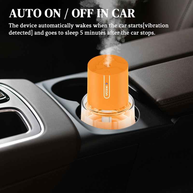 Ikeda Car Diffusers for Essential Oils,100ml Glass Car Essential Oil