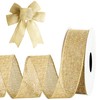 MuRealy Burlap Wired Ribbon, 1.5 Inch x 10 Yard/Roll Ribbons