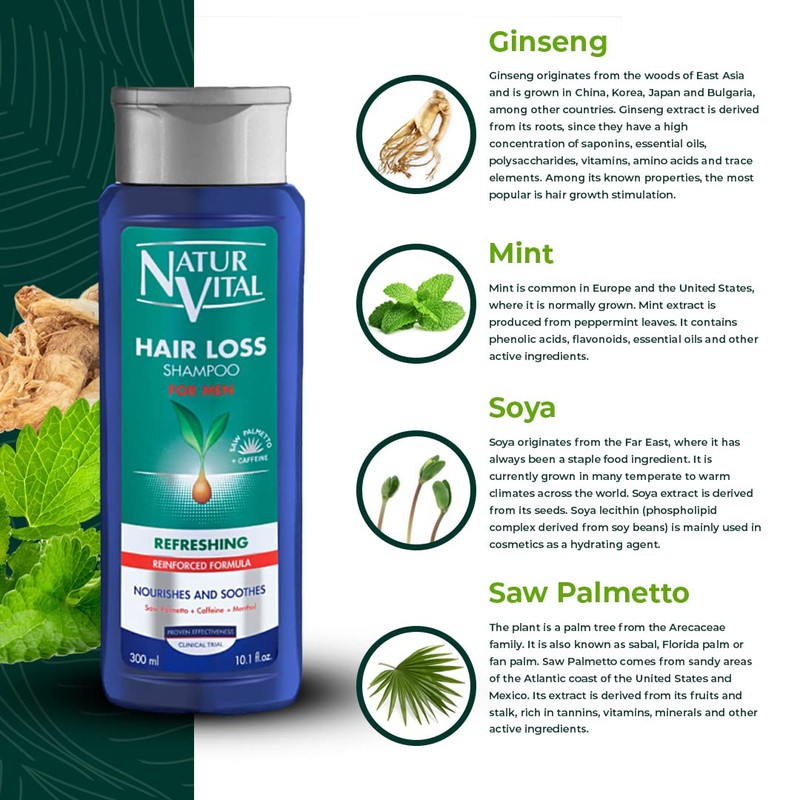 Natural Aleza Y Vida Anti Hair Loss Shampoo Refreshing Effect – 300 ml