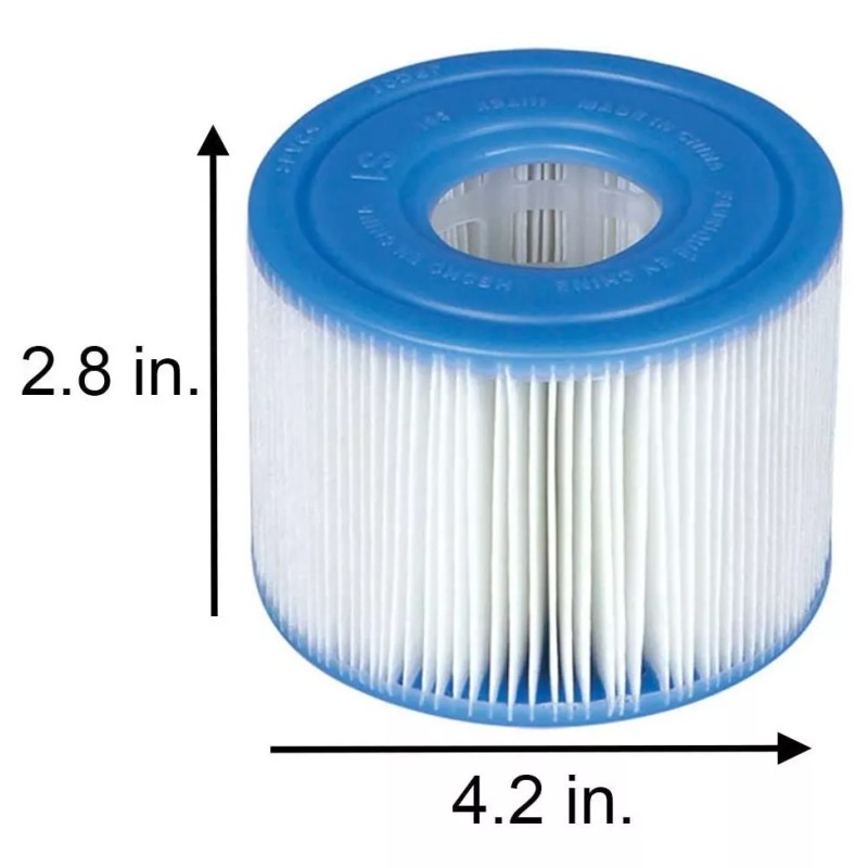 Intex Purespa Tipo S1 Easy Pool 4 Cartuchos Filtro Alberca