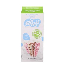 Sipahh Milk Flavour Straws Vegan Friendly 40 Carton