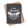 Thank You Card for Coach | Awesome appreciation card for