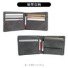 Edwin Bifold Wallet, Metal Plate, Grain Leather, Leatherette Leather, Money