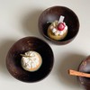 Coconut Bowl Set Leakage Proof Reusable Hand Polished Coconut Shell