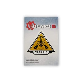Gears of War 5 Team Scorpio Vinyl Decal – 5x7 Inch Durable Scorpion Symbol Sticker – Collectible Gears Merchandise Banner – Officially Licensed Action Figures for Video Game and Gears of War Fans