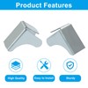 Moicstiy 12pcs Shelf Clips Bracket Replacement, Removable Metal Bracket for