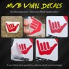 Distressed American Flag Vinyl Decal Sticker | Thin Gray Line