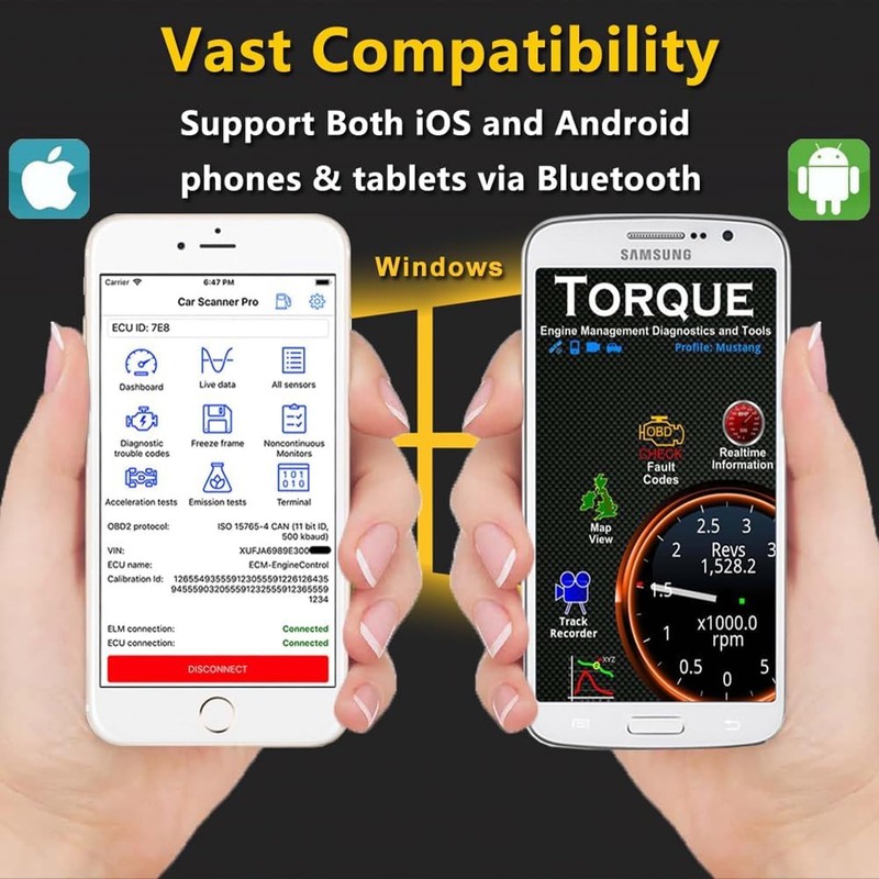 vLinker iCar3 Mini OBD2 Bluetooth Scanner Scan Tools Interface Adapter