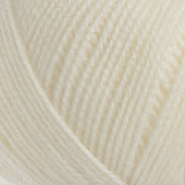 James Brett 100% Acrylic Baby 4 Ply Knitting Yarn Supersoft Knit Wool 5 x 100g (Cream - BY9)