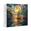 Ideabazar Beautiful Moon Sailboat Puzzles for Adults 1000 Pieces Nature,